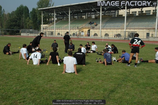 2004-10-03 Amatori-CUS Pavia Rugby 0063 Squadra